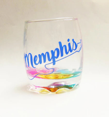 Memphis Shot Glass Rainbow Base