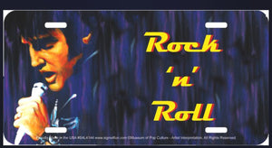 License Plate Elvis Rock ‘N’ Roll