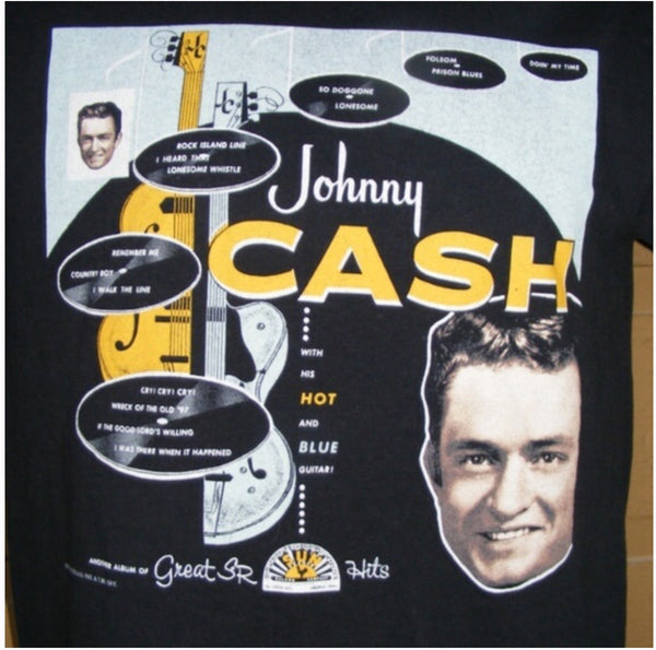 T-Shirt Johnny Cash Album Cover Sun Records - Boulevard Souvenirs