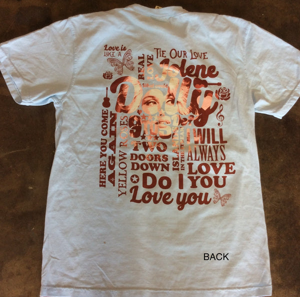 T-shirt Dolly Parton Wordfill - Boulevard Souvenirs