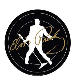 Sign ELVIS 17" ROUND METAL DOME SIGN Wall Sign Decor Silhouette - Boulevard Souvenirs