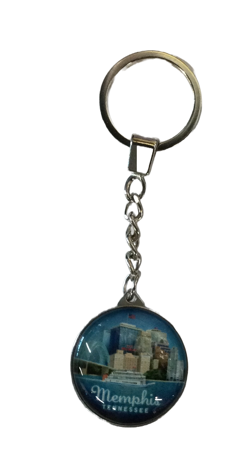 Key Chain Memphis Globe Glass