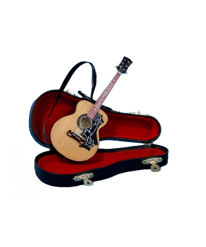 Ornament Elvis Acoustic Guitar With Case