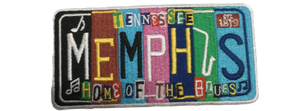 Patch Memphis Vintage License Plate