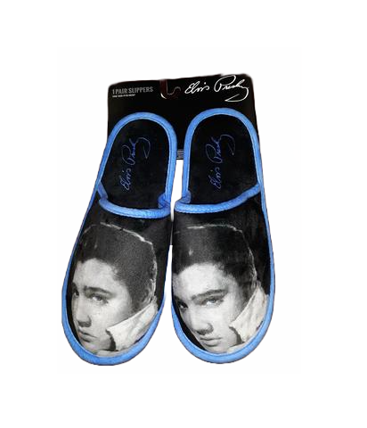 Slippers Elvis Black & White Photo