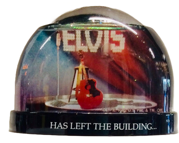 Snowglobe Elvis  Has Left The Building - Boulevard Souvenirs