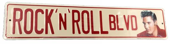Street Sign Elvis Rock N Roll Blvd - Boulevard Souvenirs