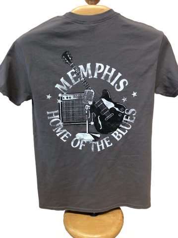 T-Shirt Memphis Amp,Mic. And Guitar