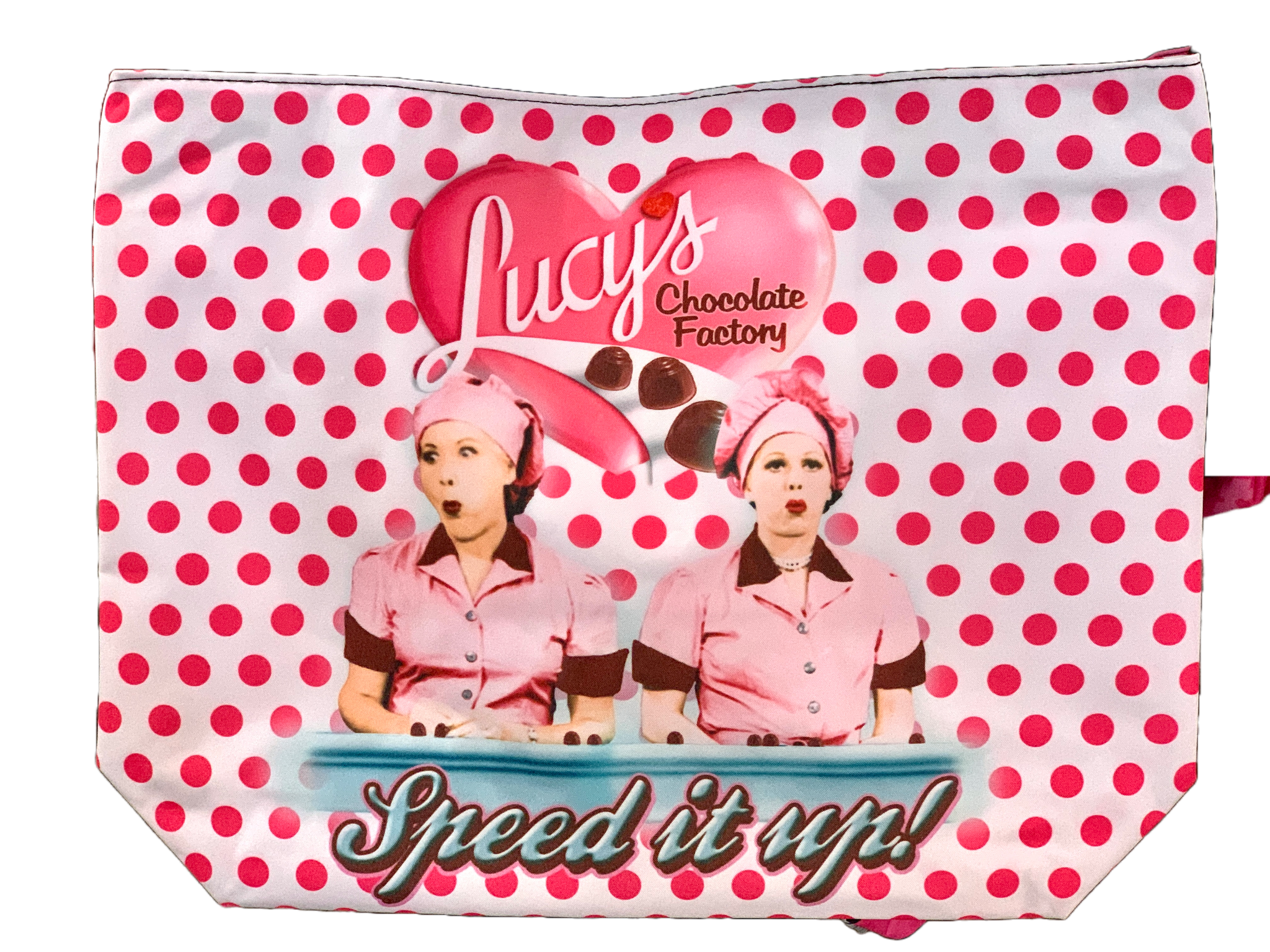 Tote Bag I Love Lucy - Chocolate Factory Polka Dot