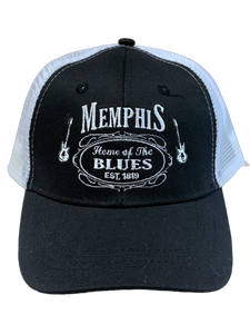 Cap Memphis Home Of The Blues EST. 1819 with White Mesh