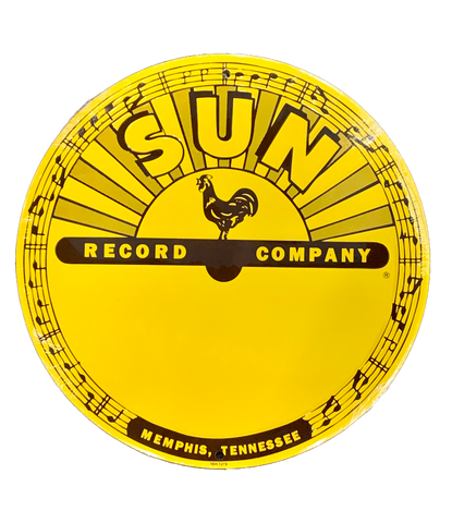 Tin Sign Sun Records Sun Logo Round