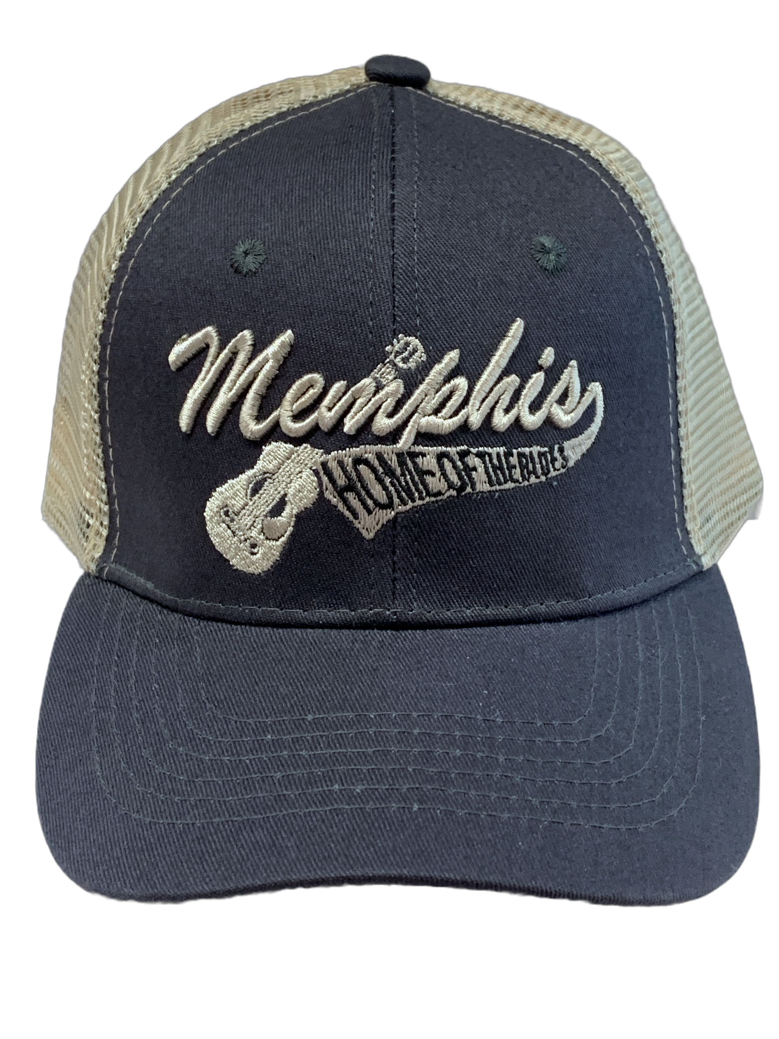 Cap Memphis Blue w/ Beige Mesh