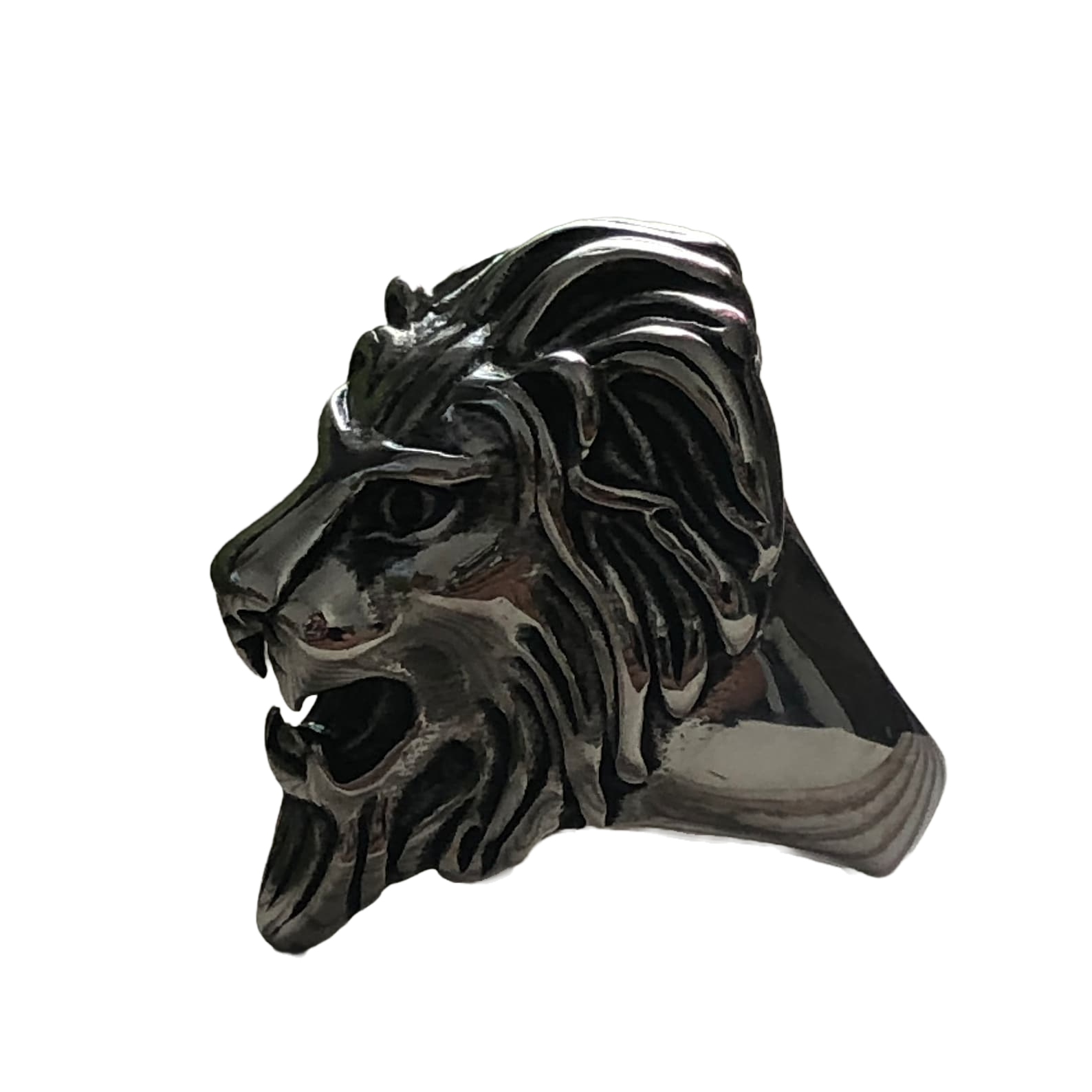 Ring Lion Ring, Stainless Steel Lion Head Ring,  Lion Head Stainless Steel Ring Band Vintage  Biker Lion Head Ring