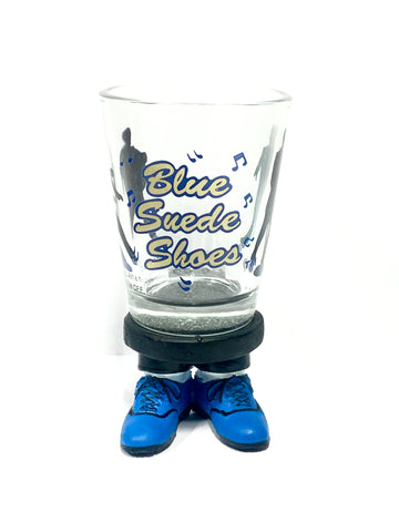 Shot Glass Elvis Blue Suede Shoe
