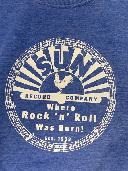 Sweatshirt Sun Records "Rock'n'Roll" Blue