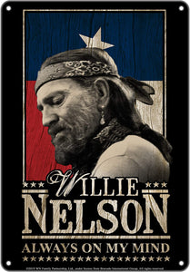 Tin Sign Willie Nelson - Always On My Mind