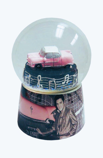 Snowglobe Elvis Pink Car - Boulevard Souvenirs