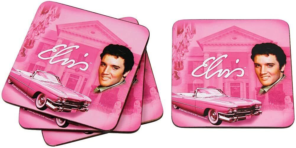 Coasters Elvis Presley Pink Cadillac Graceland