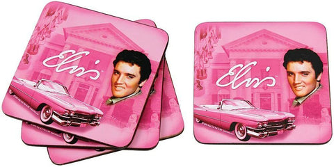 Coasters Elvis Presley Pink Cadillac Graceland