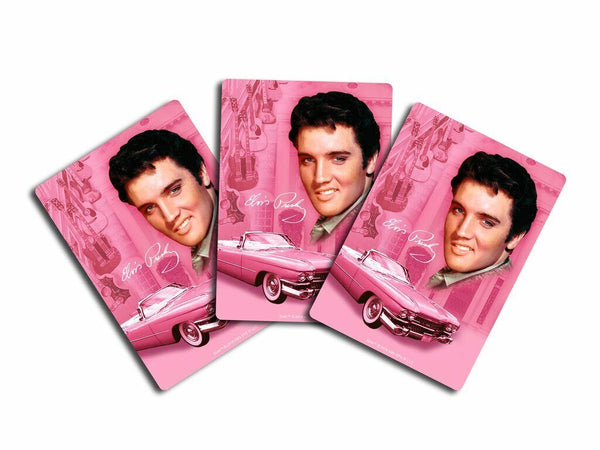 Playing Cards Elvis Pink Guitars